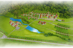 План коттеджного посёлка.