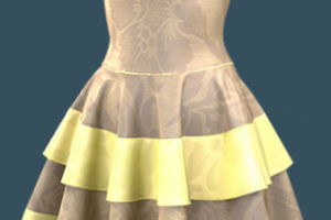 Платье многослойное