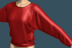 Блуза с рукавом доломан