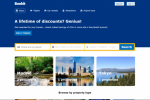 Full-stack клон сайта booking.com
