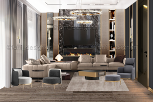 Коллаж. Гостиная. Дизайн-концепт.