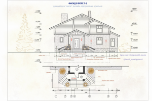 Главный фасад дома "Шале"