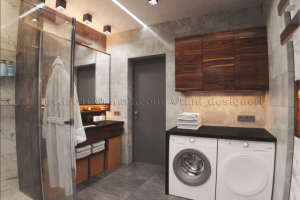 Дизайн совмещенного санузла. Загородный дом