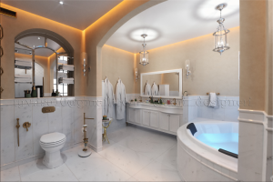 Дизайн ванной комнаты. Вилла. Сочи