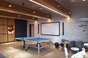 Дизайн спорт-зала/ кинотеатра. Вариант 1