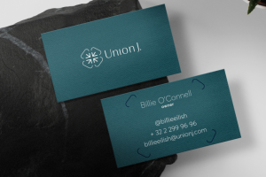 Визитка для бренда одежды Union J.