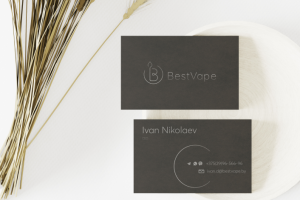 Визитка для дистрибьютора электронных сигарет Best Vape