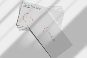 Визитка для игрового магазина Console