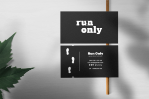 Визитка для центра лёгкой атлетики Run Only