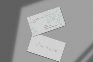 Визитка для сети магазинов бытовой химии Good Cleaning