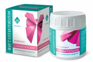 Пенал и этикетка для БАД "Фитопилюли Ремилакс"