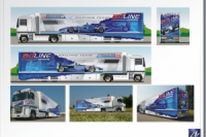 Эскизы дизайна моторхоума гоночной команды