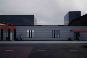 Складское здание в городе