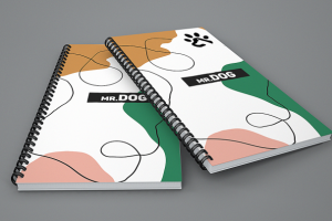 Дизайн фирменного блокнота «mr.DOG»