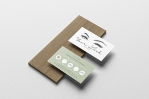 Визитка двухсторонняя для brow&lashes мастера студии Your Look