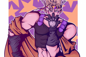 Арт по аниме "Невероятные приключения ДжоДжо"