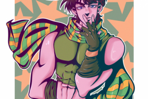 Арт по аниме "Невероятные приключения ДжоДжо"