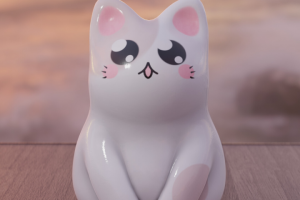 Маленькая статуэтка кота