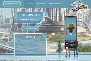 Вёрстка страницы WhiteRabbit