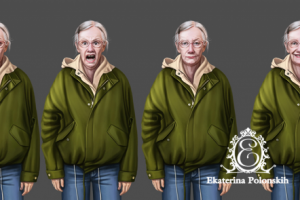 сумасшедшая старуха+эмоции