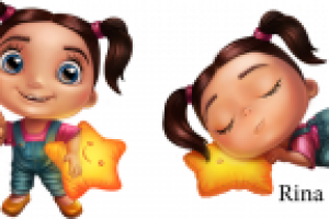 Персонаж Тутси (эмоции: одобрение, сон)