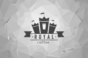 Логотип для кофейни "Royal Coffee"