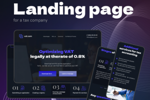 Landing page для налоговой компании