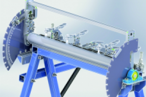 листогиб со сменными ножами для гибки деталей длинной до 700 мм