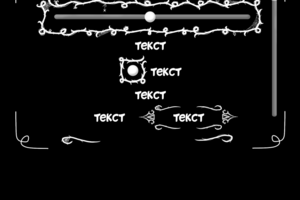 Дизайн меню настроек для игры