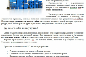 Маркетинг. СЕО на этапе разработки сайта