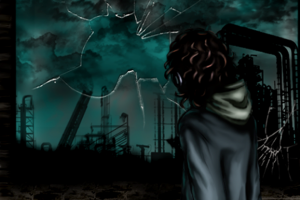 Иллюстрация в стиле Industrial