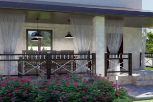 Дизайн участка 10 соток в Подмосковье 2