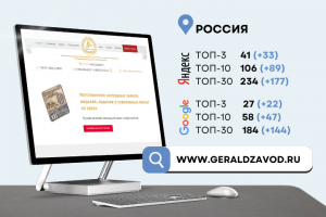 SEO-продвижение сайта геральдического завода