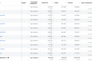 Кейс (статистика внутри) Хлебобулочные изделия на охваты по-макс