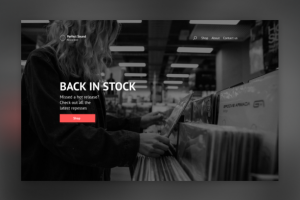 Дизайн сайта интернет-магазина пластинок