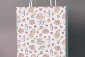 Детский паттерн для подарочного пакета