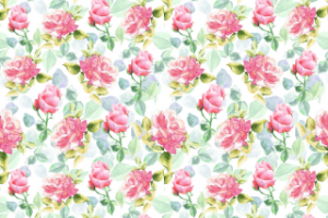 Паттерн из акварельных цветов