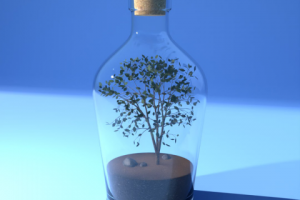 дерево в бутылке