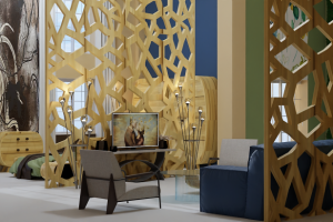 3D визуализация двухуровневой квартиры "Слияние разумов"