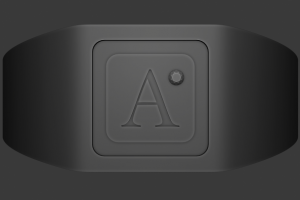 3D модель перстня для печати на 3D принтере