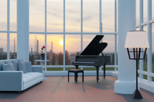 Пианино в квартире.