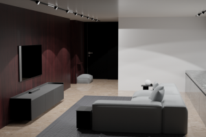 Дизайн комнаты: "темный-светлый".