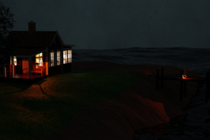 Вечер у реки.