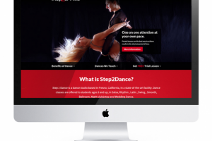 Landing для американской студии танцев Step2DANCE