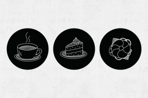 Графические иллюстрации для кафе