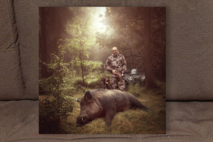 работа по фотографии под холст