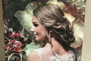 работа по фотографии под холст