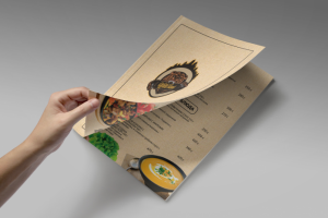 Меню в рамках обучения курса по графическому дизайну