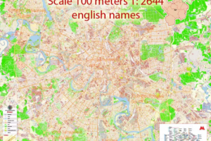 Векторная карта Москвы