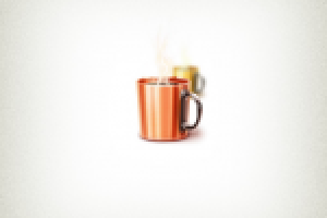 Чашка кофе - техдизайн